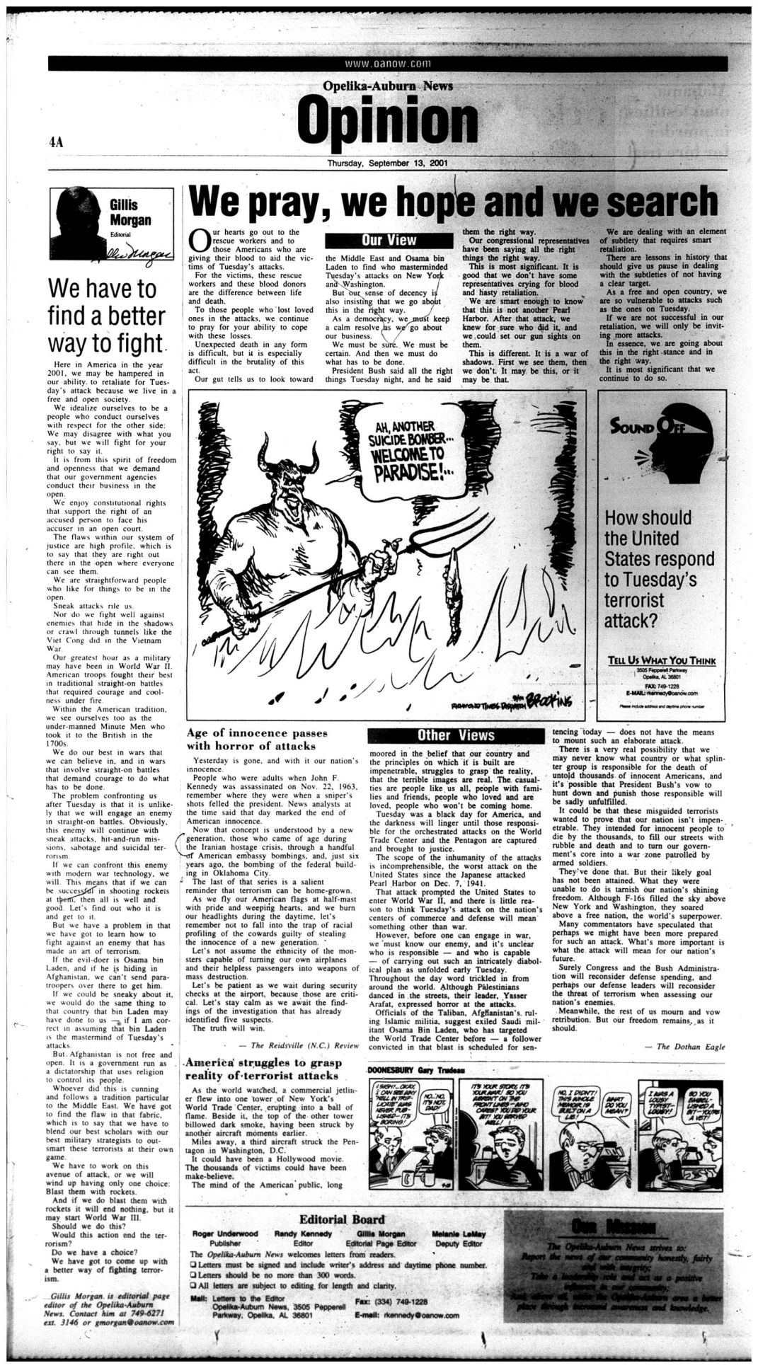 Thursday, Sept. 13, 2001